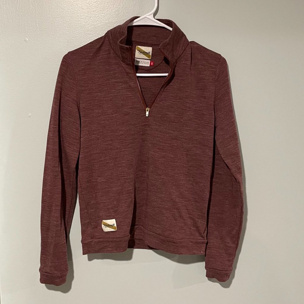 Tracksmith Women's Downeaster quarter zip XS